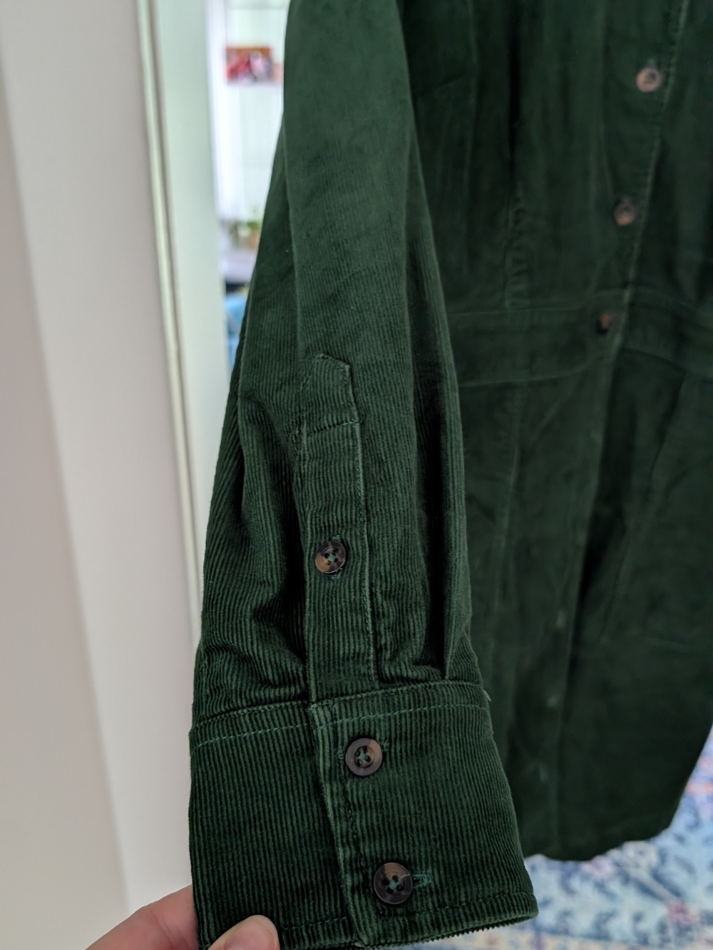 Boden Flora Cord Shirt Dress - Picture 5 of 8